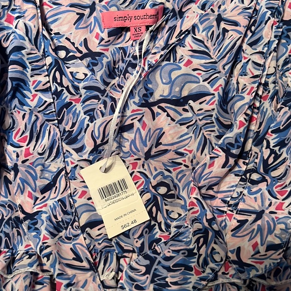 NWT Simply Southern Dress XS runs big. - Picture 2 of 3